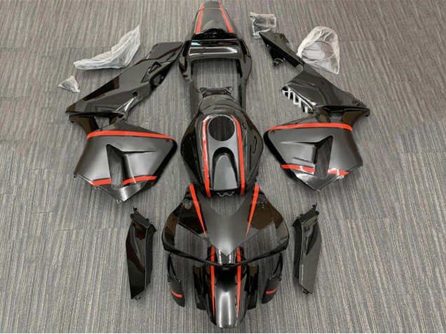 Compra Carenados Moto Honda CBR600RR 2003-2004 - Negro Brillante Rojo Raya