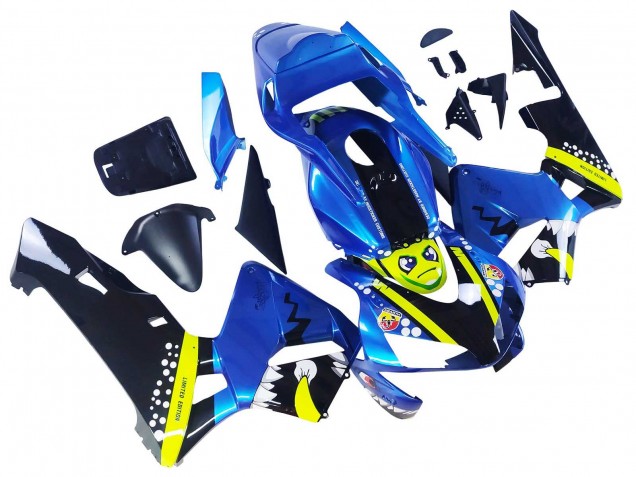Compra Carenados Moto Honda CBR600RR 2003-2004 - Azul Neon Amarillo Negro Brillante Tiburón