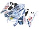 Compra Carenados Moto Honda CBR600RR 2003-2004 - Blanco Azul Rojo Nastro Azzurro 46