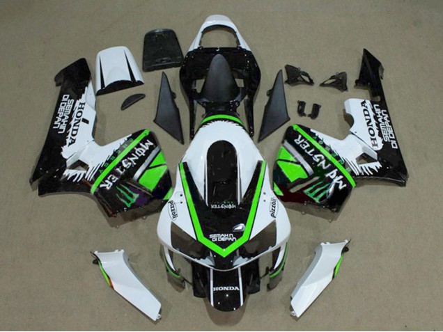 Compra Carenados Moto Honda CBR600RR 2003-2004 - Blanco Verde Negro Brillante Monstruo