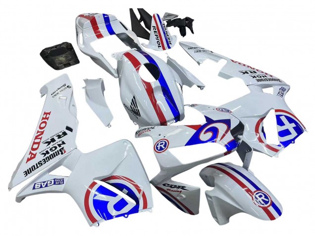 Compra Carenados Moto Honda CBR600RR 2003-2004 - Blanco Rojo Azul
