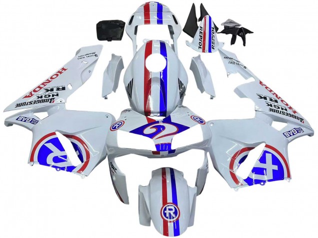 Compra Carenados Moto Honda CBR600RR 2003-2004 - Blanco Rojo Azul