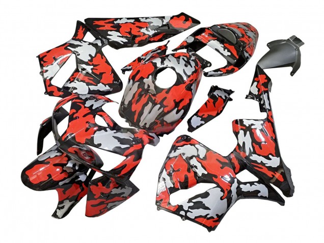 Compra Carenados Moto Honda CBR600RR 2005-2006 - Negro Rojo Gris Camouflage