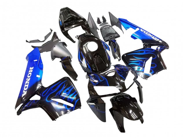 Compra Carenado Moto Honda CBR600RR 2005-2006 - Negro Brillante Azul Llama