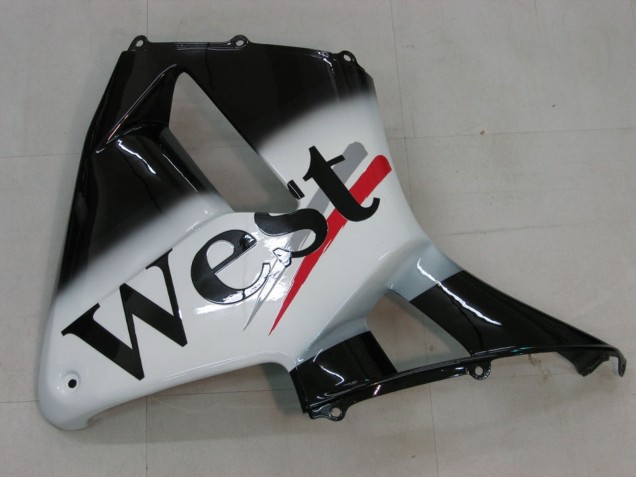 Compra Carenados Moto Honda CBR600RR 2005-2006 - Negro Brillante Blanco West