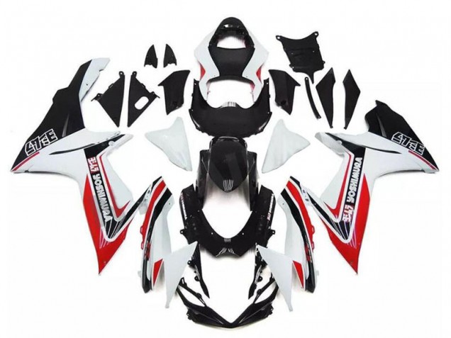 Compra Carenados Moto Suzuki GSXR 600/750 2011-2024 - Blanco Rojo Negro Alstare
