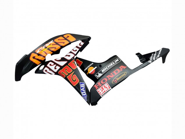 Compra Carenados Moto Honda CBR600RR 2007-2008 - Negro Mate Naranja Rojo Rossi Repsol 46