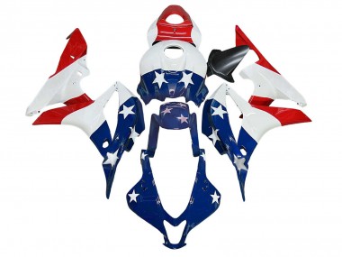 Compra Carenados Moto Honda CBR600RR 2007-2008 - Blanco Azul Rojo Estrella