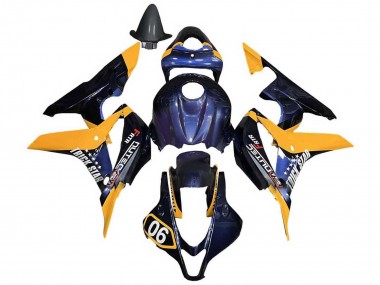 Compra Carenados Moto Honda CBR600RR 2007-2008 - Naranja Azul Oscuro Trick Star 06