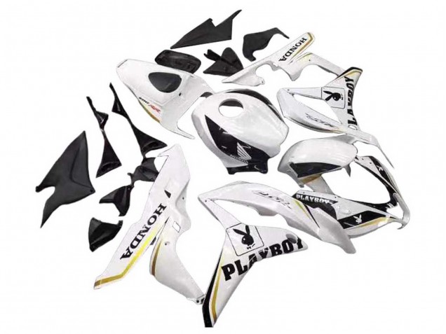Compra Carenado Moto Honda CBR600RR 2007-2008 - Blanco Oro Negro Brillante Playboy