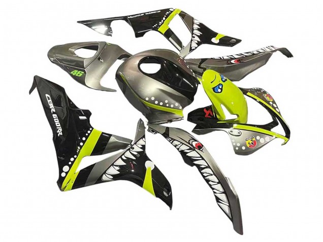 Compra Carenados Moto Honda CBR600RR 2007-2008 - Gris Fluorescent Amarillo Tiburón