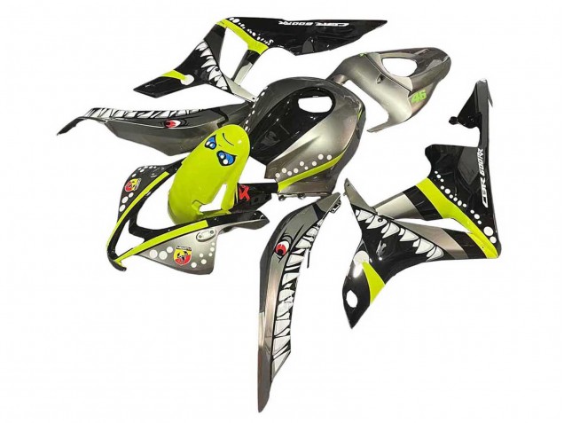 Compra Carenados Moto Honda CBR600RR 2007-2008 - Gris Fluorescent Amarillo Tiburón