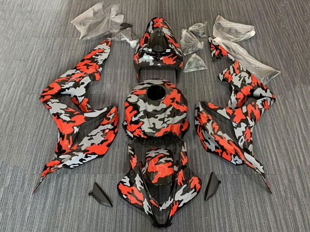 Compra Carenados Moto Honda CBR600RR 2007-2008 - Rojo Gris Camouflage