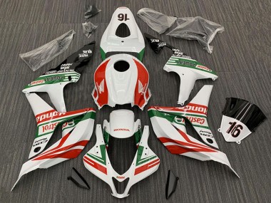 Compra Carenados Moto Honda CBR600RR 2007-2008 - Blanco Rojo Verde Negro Brillante Castrol 16