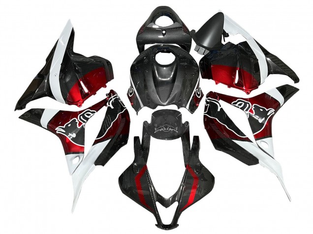 Compra Carenados Moto Honda CBR600RR 2009-2012 - Blanco Rojo Negro FibraCarbono