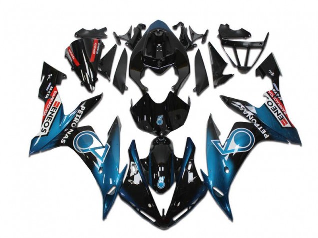 Compra Carenados Moto Yamaha YZF R1 2004-2006 - Azul Verdoso Negro Brillante Rojo Petronas ENEOS