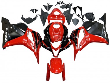 Compra Carenados Moto Honda CBR600RR 2009-2012 - Rojo Negro Brillante Negro Mate Raya