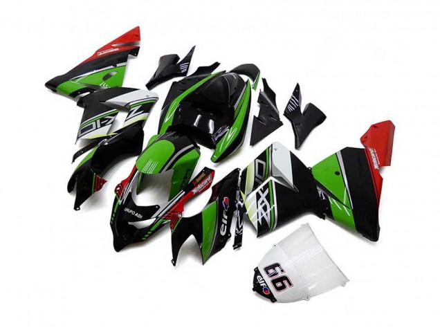 Compra Carenados Moto Kawasaki ZX10R 2004-2005 - Blanco Negro Verde Elf