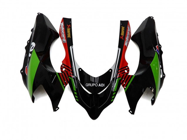 Compra Carenados Moto Kawasaki ZX10R 2004-2005 - Blanco Negro Verde Elf