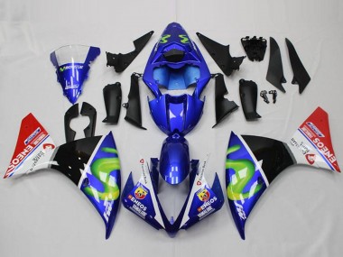 Compra Carenados Moto Yamaha YZF R1 2012-2014 - Azul Blanco Rojo Negro Brillante Verde ENEOS Yamalube