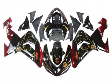 Compra Carenados Moto Kawasaki ZX10R 2006-2007 - Negro Rojo Oro BACARDI