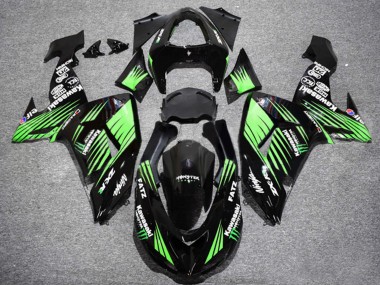 Compra Carenados Moto Kawasaki ZX10R 2006-2007 - Negro Brillante Verde