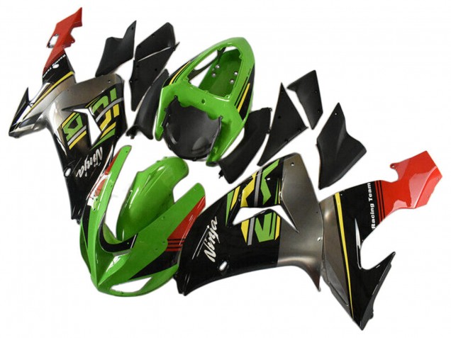 Compra Carenados Moto Kawasaki ZX10R 2006-2007 - Verde Gris Rojo Negro Amarillo
