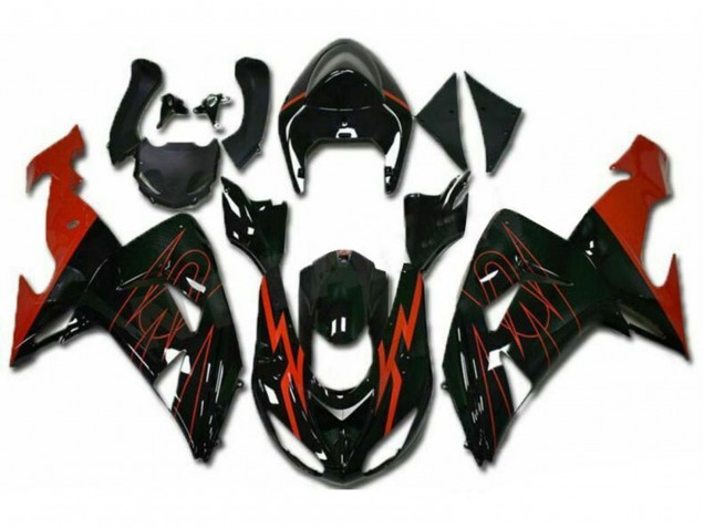 Compra Carenados Moto Kawasaki ZX10R 2006-2007 - Negro Brillante Rojo
