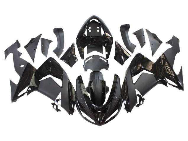 Compra Carenados Moto Kawasaki ZX10R 2006-2007 - Negro Mate Negro Brillante