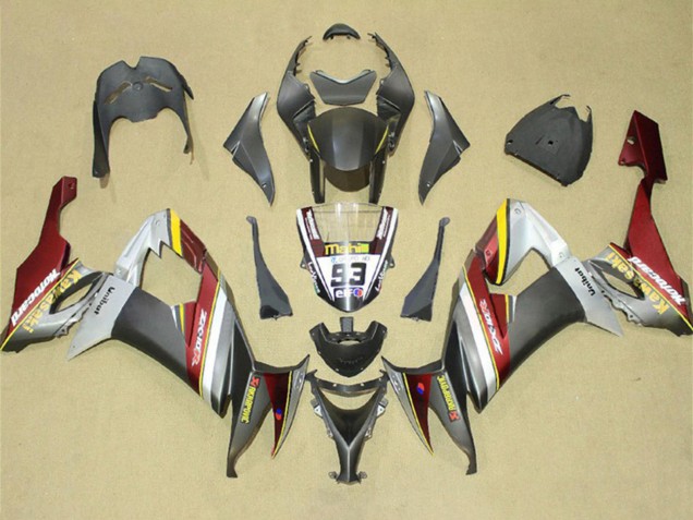 Compra Carenados Moto Kawasaki ZX10R 2008-2010 - Plata Gris Amarillo Rojo