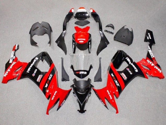 Compra Carenados Moto Kawasaki ZX10R 2008-2010 - Rojo Negro Kick Elf