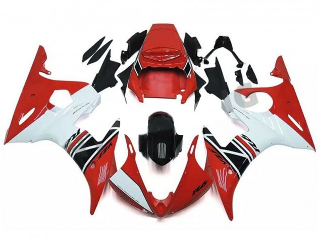Compra Carenado Moto Yamaha YZF R6 2003-2004 - Rojo Blanco Negro Brillante