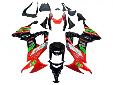 Compra Carenados Moto Kawasaki ZX10R 2008-2010 - Rojo Verde Negro