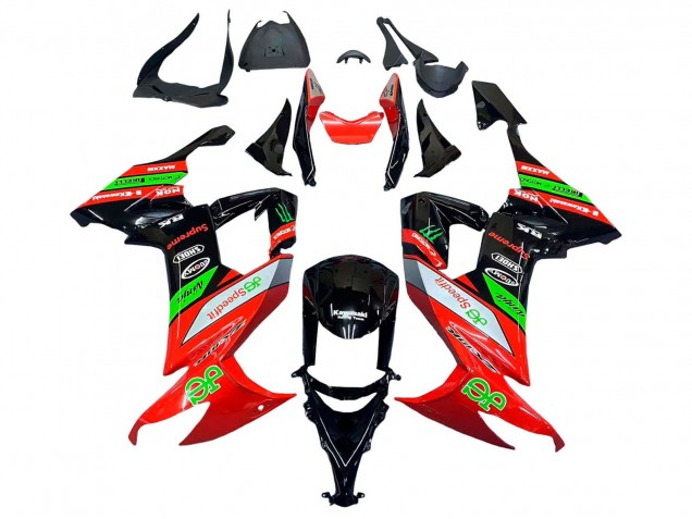 Compra Carenados Moto Kawasaki ZX10R 2008-2010 - Rojo Verde Negro