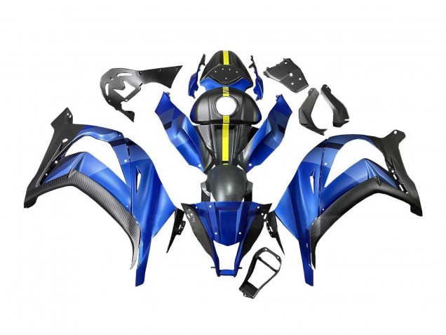 Compra Carenados Moto Kawasaki ZX10R 2008-2010 - Azul Amarillo Negro Mate