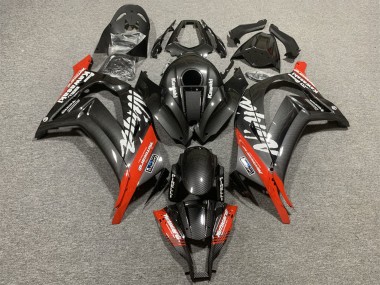 Compra Carenados Moto Kawasaki ZX10R 2008-2010 - Negro FibraCarbono Rojo