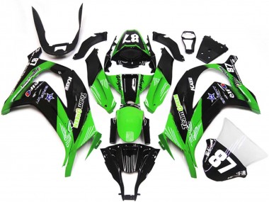 Compra Carenados Moto Kawasaki ZX10R 2011-2015 - Verde Negro Brillante Azul Star Team Verde 87