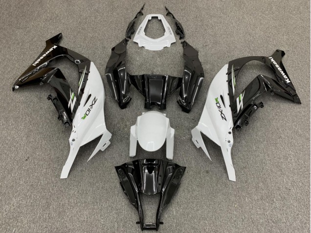 Compra Carenados Moto Kawasaki ZX10R 2011-2015 - Blanco Negro Brillante Verde