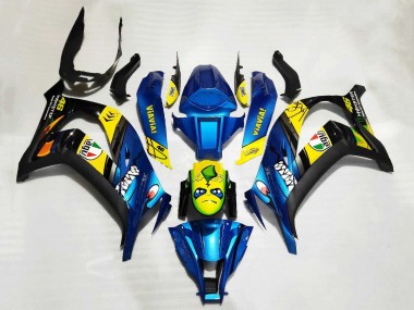 Compra Carenados Moto Kawasaki ZX10R 2011-2015 - Azul Amarillo Negro Tiburón