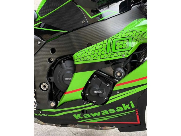 Compra Carenados Moto Kawasaki ZX10R 2021-2026 - Verde Negro Brillante