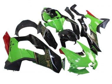 Compra Carenado Moto Kawasaki ZX10R 2021-2025 - Verde Negro Rojo Honeycomb