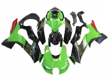 Compra Carenado Moto Kawasaki ZX10R 2021-2025 - Verde Negro Rojo Honeycomb