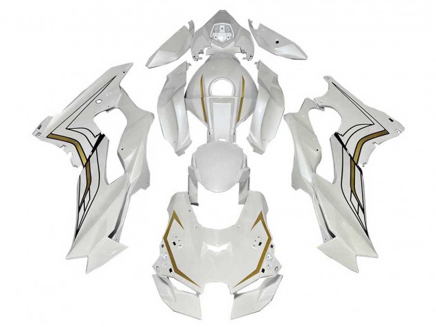 Compra Carenados Moto Kawasaki ZX10R 2021-2026 - Blanco Oro