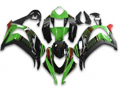 Compra Carenados Moto Kawasaki ZX10R 2021-2025 - Verde Negro Rojo Honeycomb