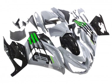Compra Carenados Moto Kawasaki ZX14R ZZR1400 2012-2024 - Gris Verde Negro