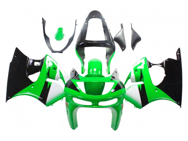 Compra Carenados Moto Kawasaki ZX6R 1998-1999 - Verde Blanco Negro Brillante