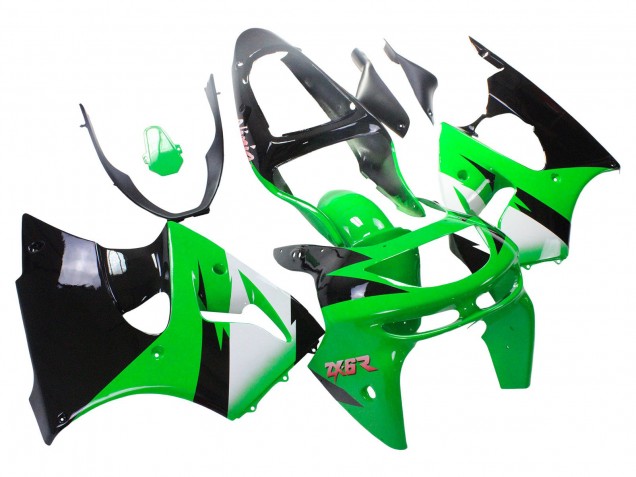 Compra Carenados Moto Kawasaki ZX6R 1998-1999 - Verde Blanco Negro Brillante