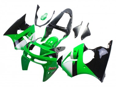 Compra Carenados Moto Kawasaki ZX6R 1998-1999 - Verde Blanco Negro Brillante