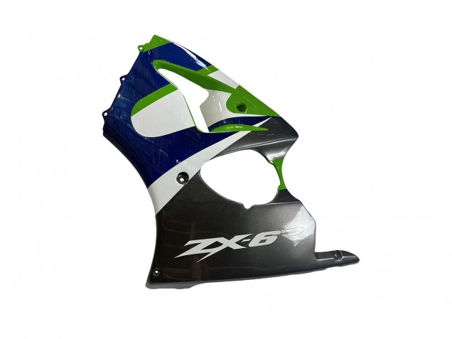 Compra Carenados Moto Kawasaki ZX6R 1998-1999 - Verde Blanco Azul Plata Negro Brillante