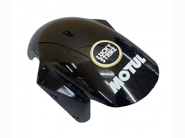 Compra Carenados Moto Kawasaki ZX6R 2003-2004 - Negro Brillante Blanco Motul Lucky Strike